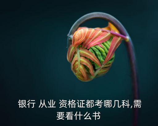  銀行 從業(yè) 資格證都考哪幾科,需要看什么書(shū)
