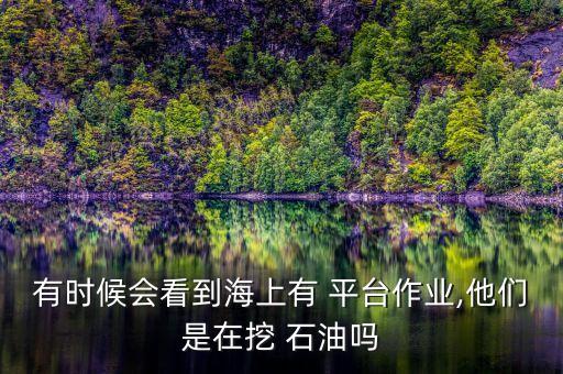 有時(shí)候會(huì)看到海上有 平臺(tái)作業(yè),他們是在挖 石油嗎