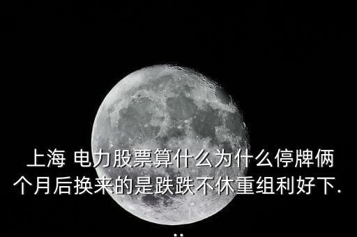  上海 電力股票算什么為什么停牌倆個(gè)月后換來的是跌跌不休重組利好下...