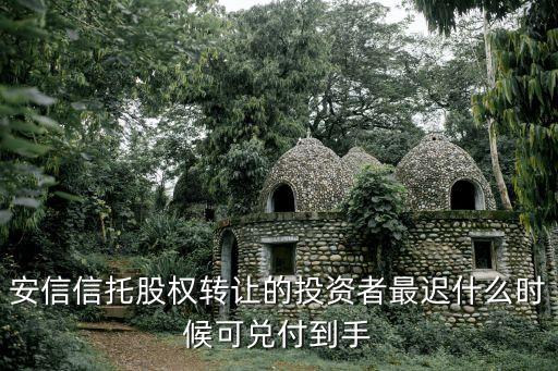 安信信托股權轉讓的投資者最遲什么時候可兌付到手