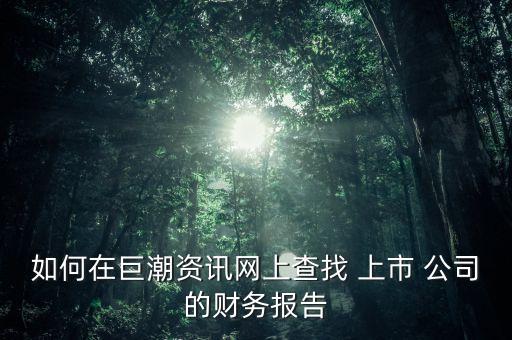 上市公司企業(yè)年報(bào)查詢,新三板上市公司可以查詢年報(bào)嘛