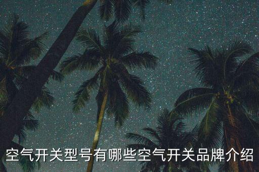 空氣開關(guān)型號(hào)有哪些空氣開關(guān)品牌介紹