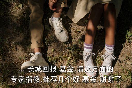... 長城回報(bào) 基金.請這方面的專家指教.推薦幾個(gè)好 基金.謝謝了