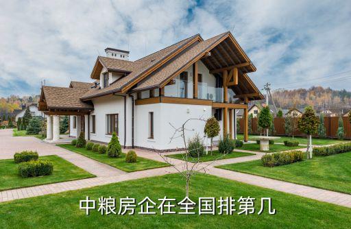  中糧房企在全國(guó)排第幾