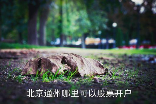  北京通州哪里可以股票開(kāi)戶(hù)