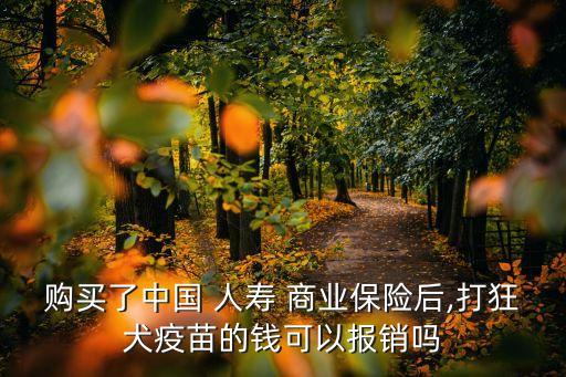 購(gòu)買(mǎi)了中國(guó) 人壽 商業(yè)保險(xiǎn)后,打狂犬疫苗的錢(qián)可以報(bào)銷嗎