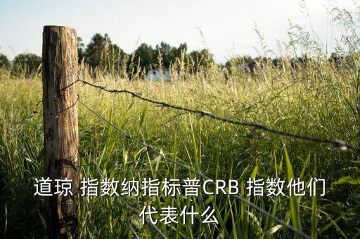 道瓊 指數(shù)納指標普CRB 指數(shù)他們代表什么