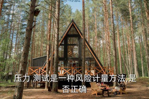 壓力 測試是一種風(fēng)險(xiǎn)計(jì)量方法,是否正確