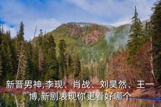 新晉男神,李現(xiàn)、肖戰(zhàn)、劉昊然、王一博,新劇表現(xiàn)你更看好哪個(gè)