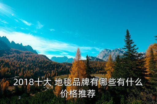 2018十大 地毯品牌有哪些有什么價(jià)格推薦