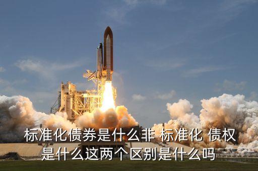  標準化債券是什么非 標準化 債權(quán)是什么這兩個區(qū)別是什么嗎