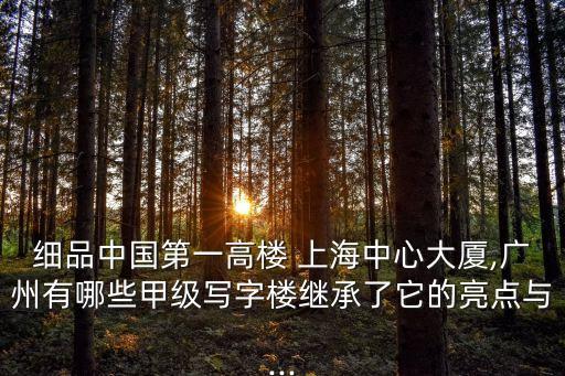 細(xì)品中國(guó)第一高樓 上海中心大廈,廣州有哪些甲級(jí)寫(xiě)字樓繼承了它的亮點(diǎn)與...