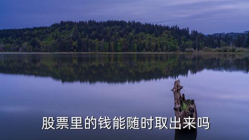  股票里的錢能隨時(shí)取出來(lái)嗎