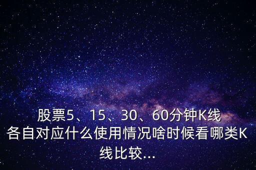  股票5、15、30、60分鐘K線各自對應(yīng)什么使用情況啥時候看哪類K線比較...