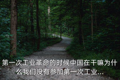 中國早期不能實(shí)行工業(yè)化的原因