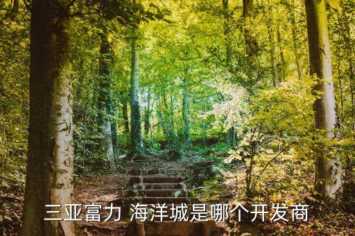 三亞富力 海洋城是哪個(gè)開(kāi)發(fā)商