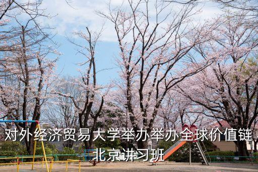 對外經(jīng)濟貿(mào)易大學舉辦舉辦全球價值鏈北京講習班