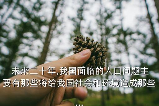  未來二十年,我國(guó)面臨的人口問題主要有那些將給我國(guó)社會(huì)和環(huán)境造成那些...