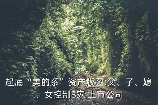 起底“美的系”資產(chǎn)版圖:父、子、媳、女控制8家 上市公司