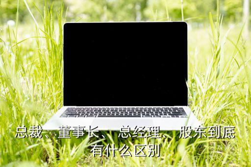 總裁、董事長、 總經(jīng)理、 股東到底有什么區(qū)別