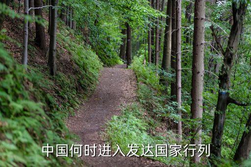 中國何時(shí)進(jìn)入發(fā)達(dá)國家行列