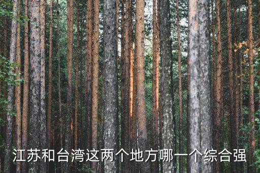 江蘇和臺灣這兩個地方哪一個綜合強(qiáng)
