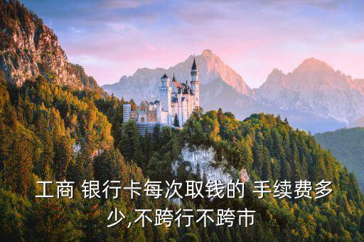  工商 銀行卡每次取錢的 手續(xù)費多少,不跨行不跨市