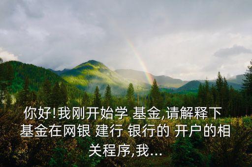 建行網(wǎng)上銀行基金開戶,建行個(gè)人網(wǎng)上銀行開戶