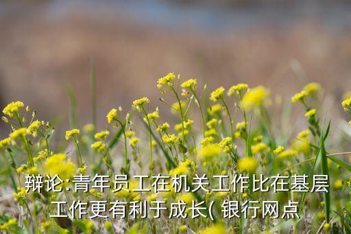  辯論:青年員工在機關(guān)工作比在基層工作更有利于成長( 銀行網(wǎng)點