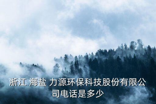 浙江 海鹽 力源環(huán)?？萍脊煞萦邢薰倦娫?huà)是多少