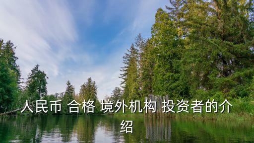 人民幣 合格 境外機構 投資者的介紹
