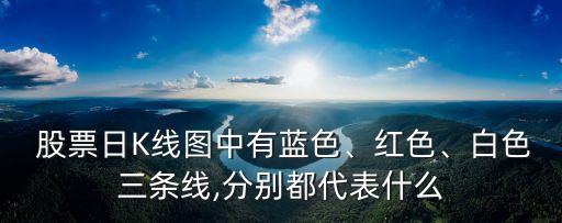  股票日K線圖中有藍(lán)色、紅色、白色三條線,分別都代表什么