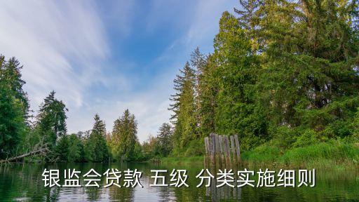 銀監(jiān)會(huì)貸款 五級 分類實(shí)施細(xì)則