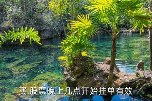 買 股票晚上幾點(diǎn)開(kāi)始掛單有效