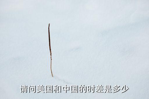 請(qǐng)問美國和中國的時(shí)差是多少