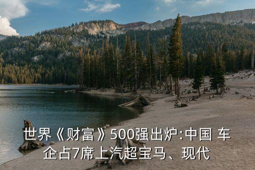 世界《財(cái)富》500強(qiáng)出爐:中國(guó) 車(chē)企占7席上汽超寶馬、現(xiàn)代