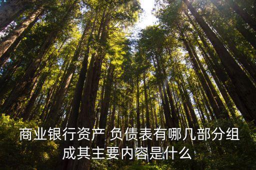  商業(yè)銀行資產(chǎn) 負債表有哪幾部分組成其主要內容是什么