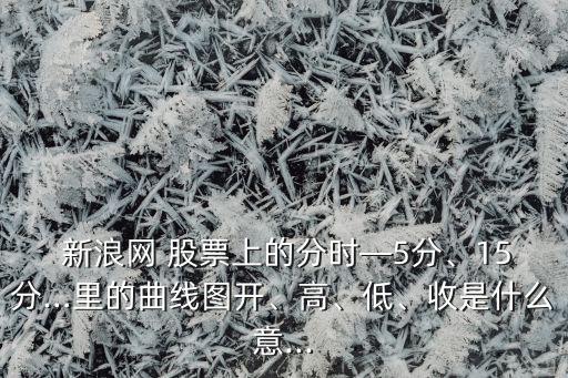  新浪網(wǎng) 股票上的分時—5分、15分…里的曲線圖開、高、低、收是什么意...