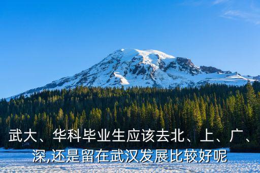 武大、華科畢業(yè)生應(yīng)該去北、上、廣、深,還是留在武漢發(fā)展比較好呢