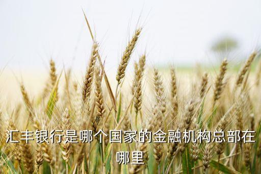 匯豐銀行是哪個(gè)國家的金融機(jī)構(gòu)總部在哪里