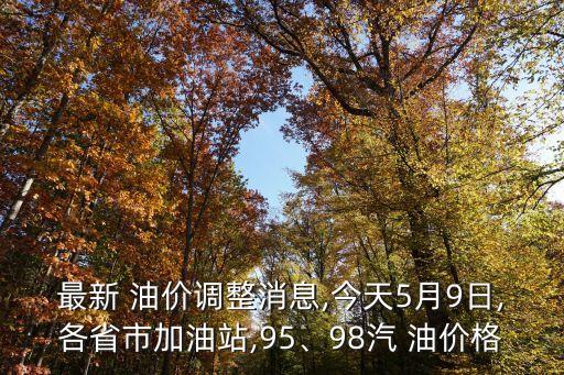 最新 油價調(diào)整消息,今天5月9日,各省市加油站,95、98汽 油價格