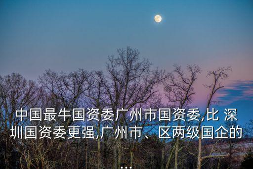 中國最牛國資委廣州市國資委,比 深圳國資委更強(qiáng),廣州市、區(qū)兩級國企的...