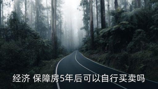 經(jīng)濟(jì) 保障房5年后可以自行買賣嗎