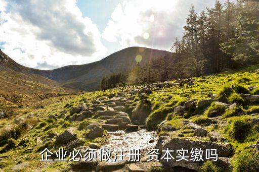 企業(yè)必須做注冊 資本實(shí)繳嗎