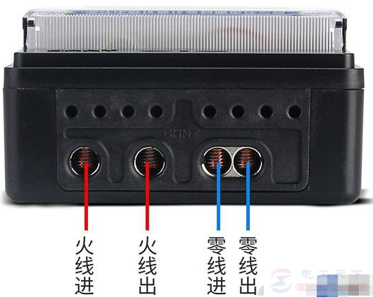 兩種單相家用電表的接線圖說明 兩種單相家用電表的接線圖說明